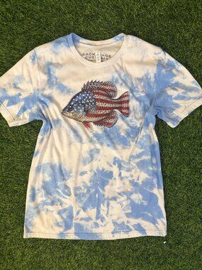 NEW Bella Canvas Flag Fish Tee